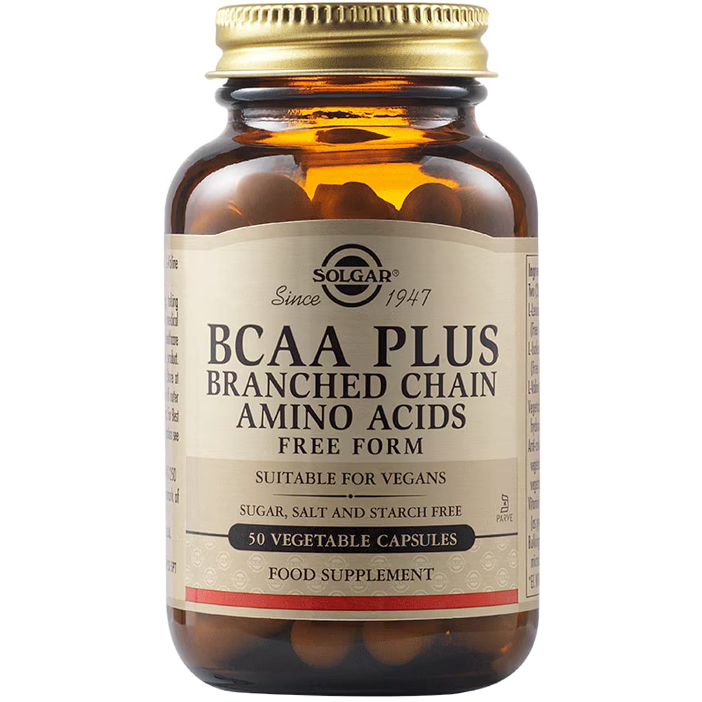 Supliment alimentar BCAA Plus, 50 capsule vegetale, SOLGAR