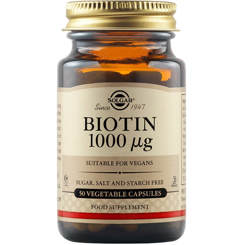 Supliment alimentar Biotina 1000 mcg, 50 capsule vegetale, SOLGAR
