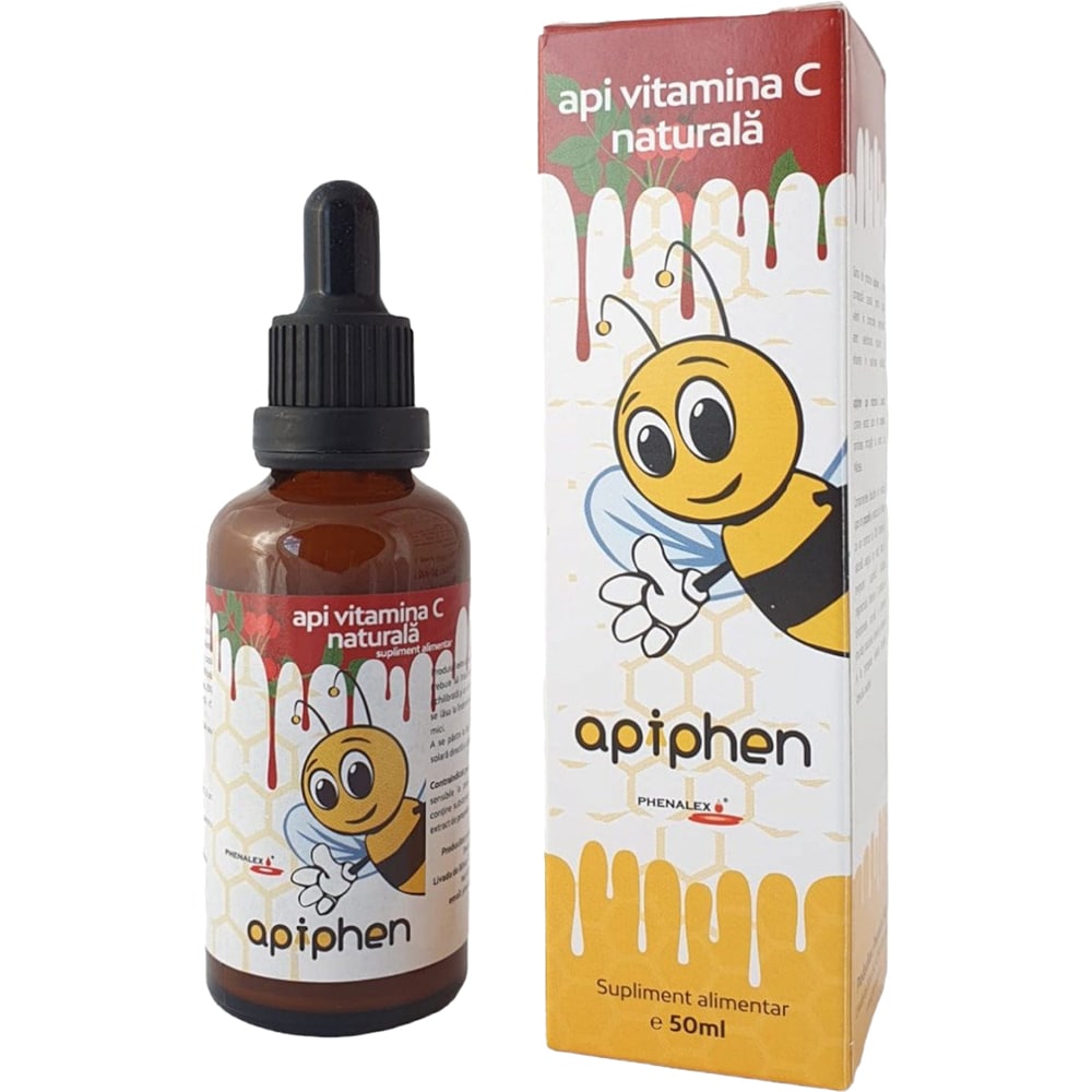Supliment Vitamina C naturala Apiphen, 50 ml, PHENALEX