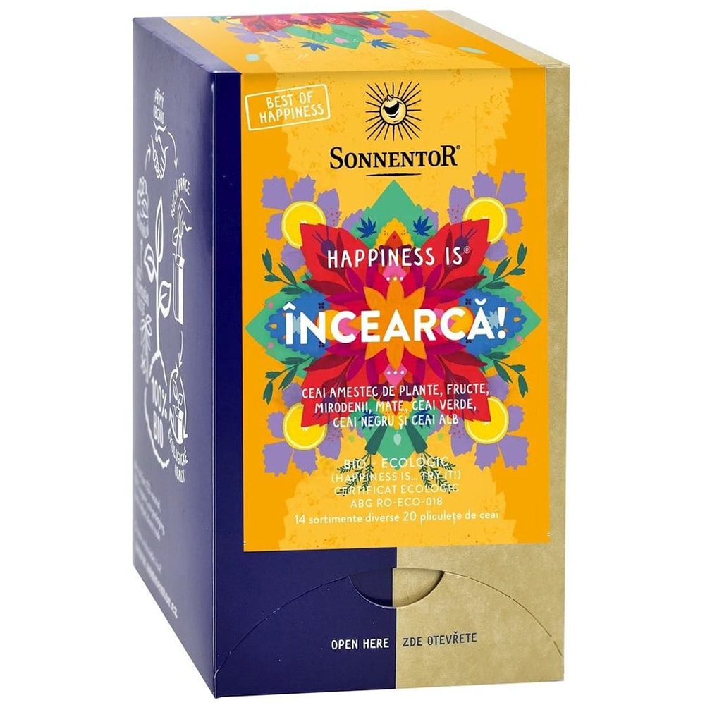 Ceai SONNENTOR Happiness Is...Incearca, 20 plicuri 