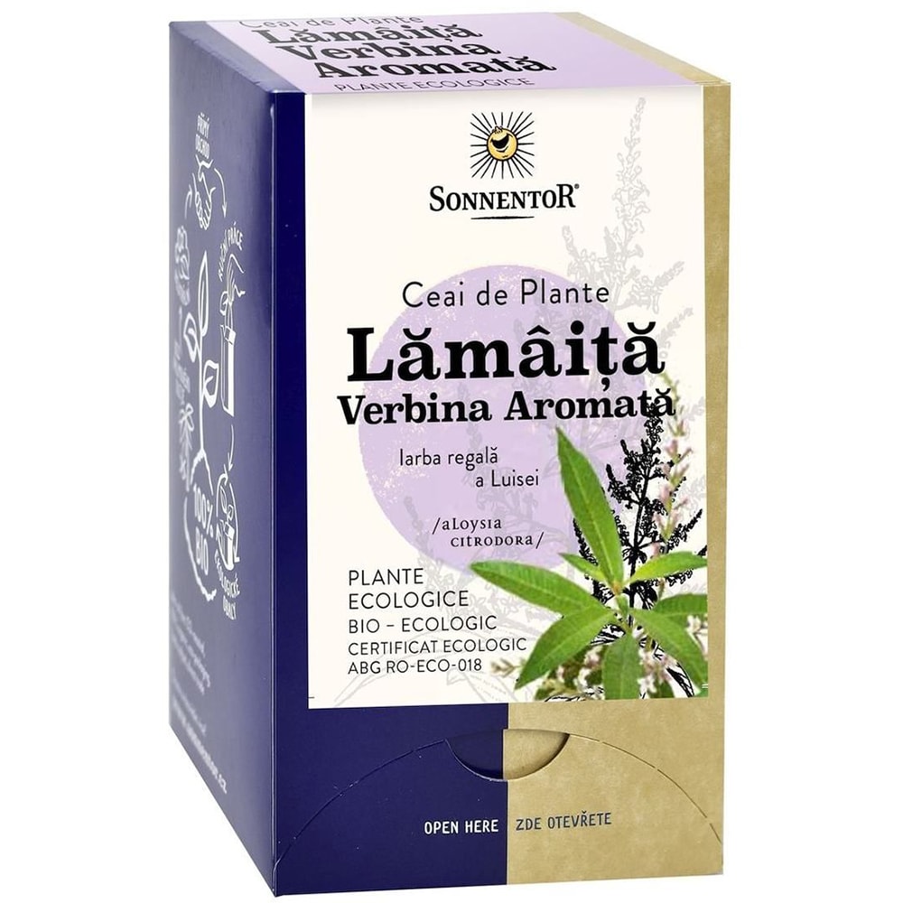 Ceai SONNENTOR Lamaita verbina aromata, 18 plicuri 
