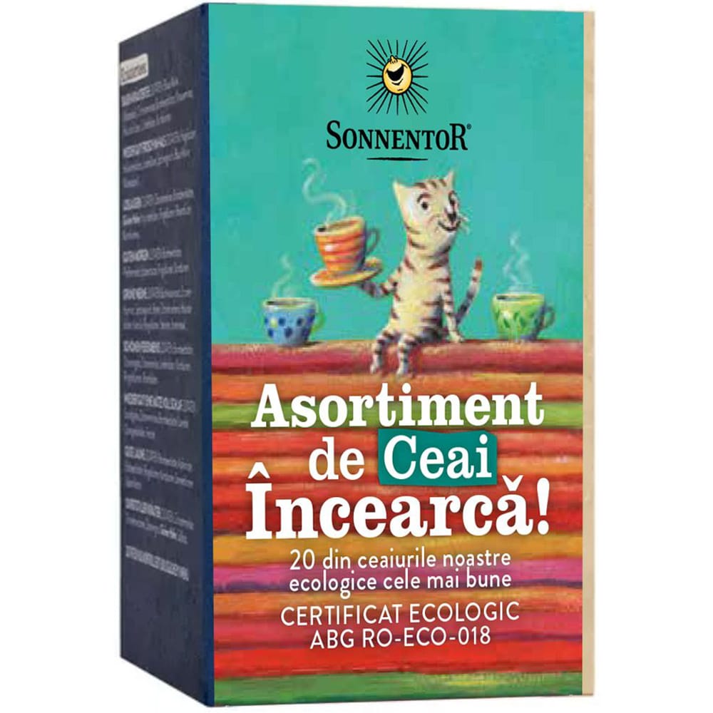 Ceai SONNENTOR Incearca! Asortiment 20 ceaiuri, 20 plicuri