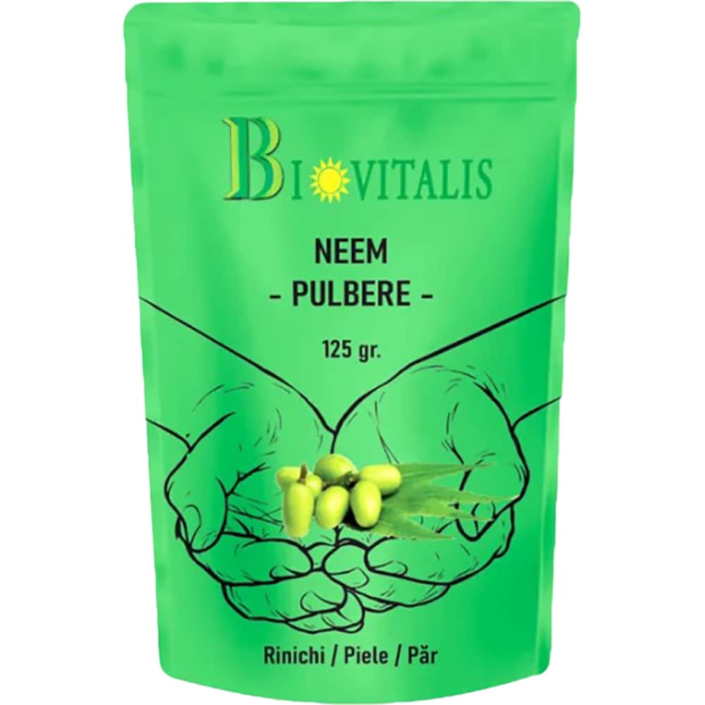Supliment Pulbere de neem, 125 g, BIOVITALIS