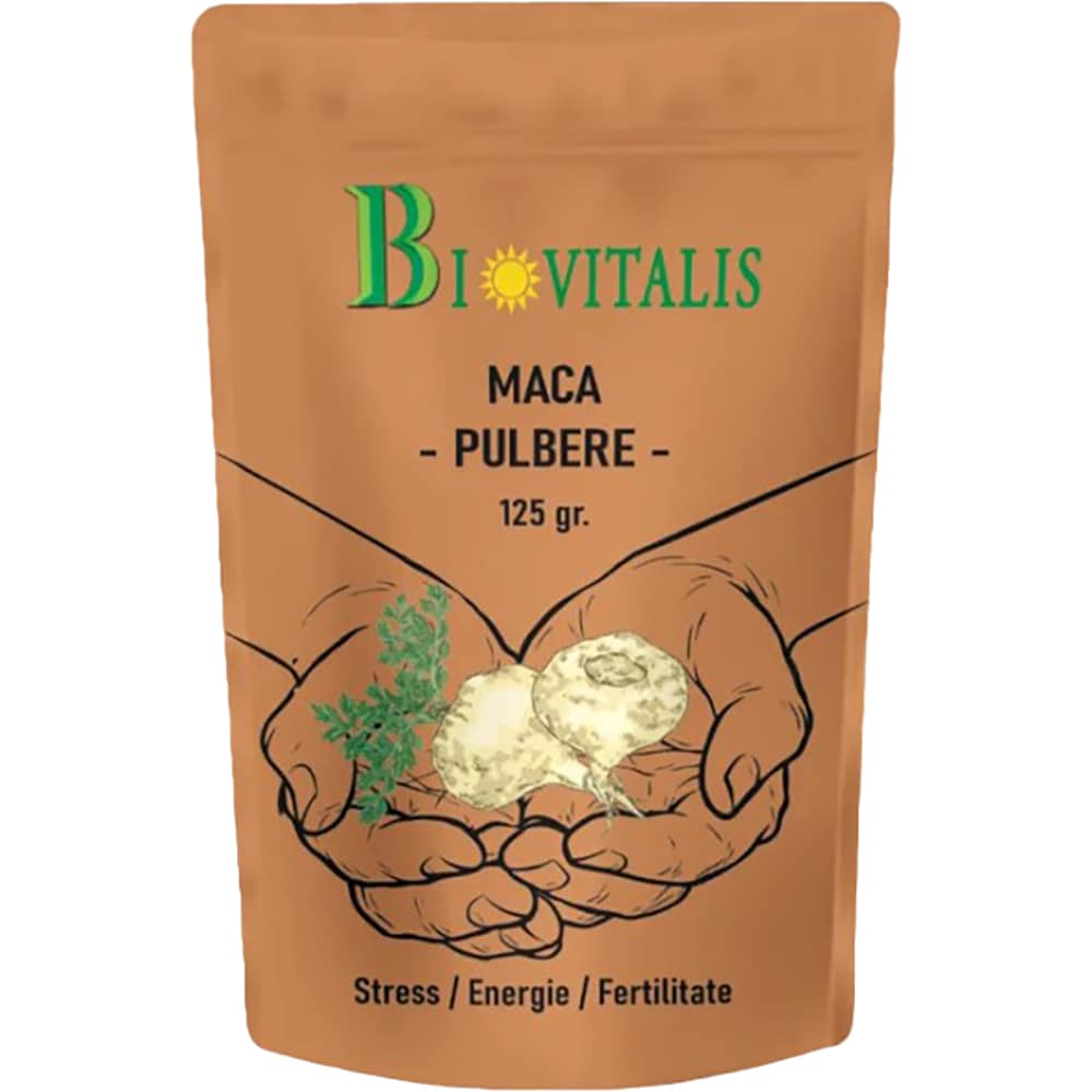 Supliment Pulbere de maca, 125 g, BIOVITALIS