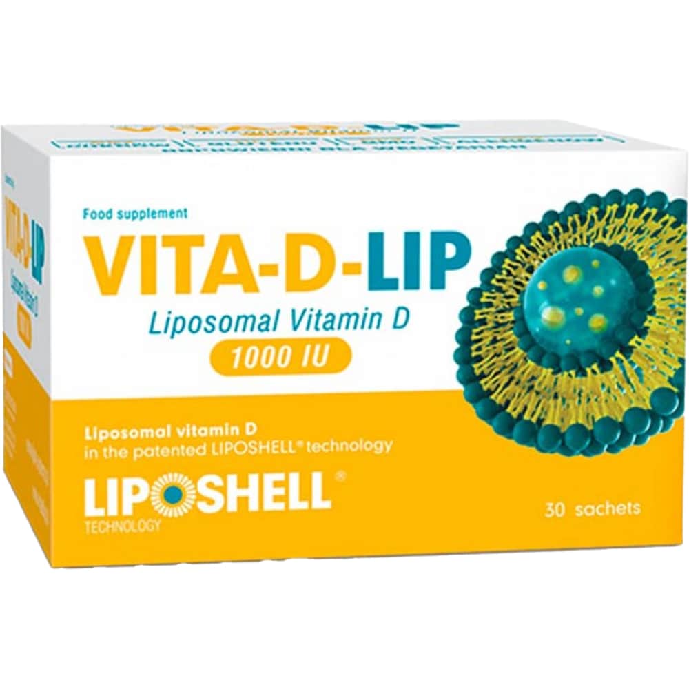 Supliment alimentar Vitamina D Lipozomala, 1000UI, 30 plicuri, LIPOSHELL