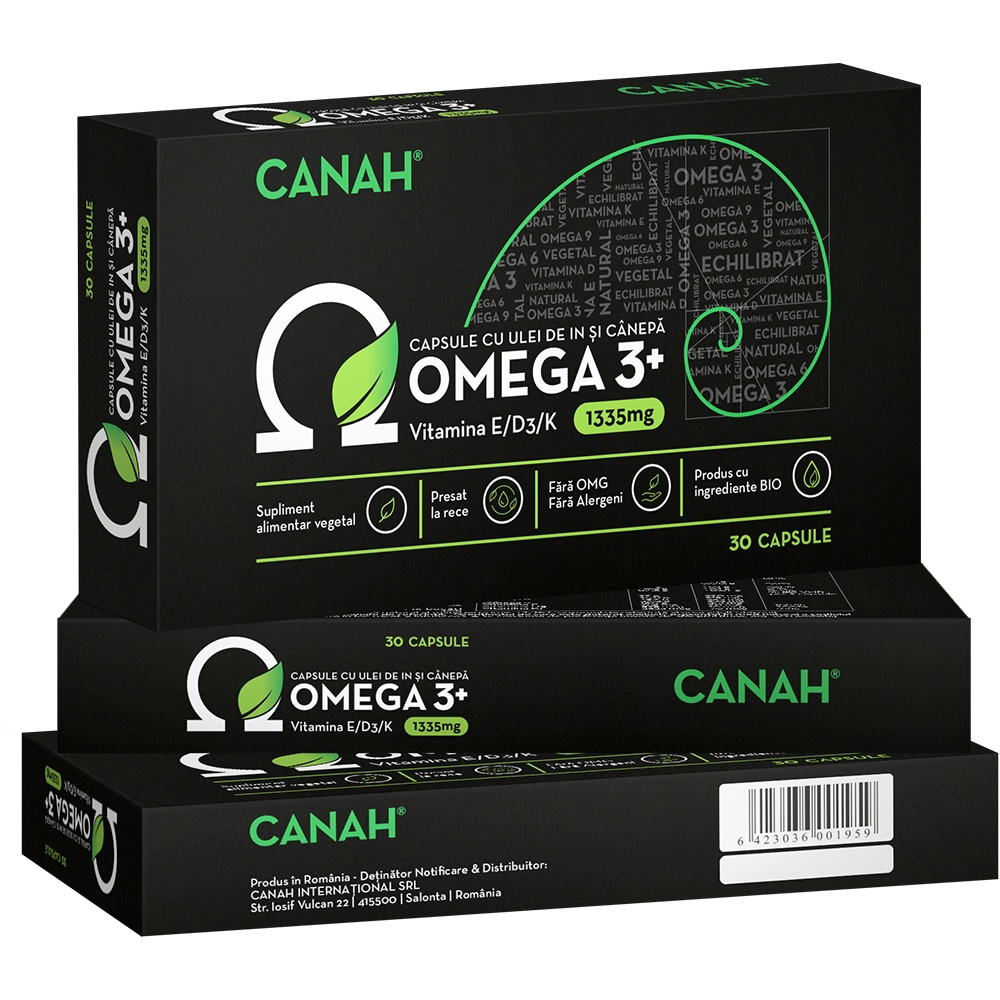 Omega 3+, 30 capsule, CANAH