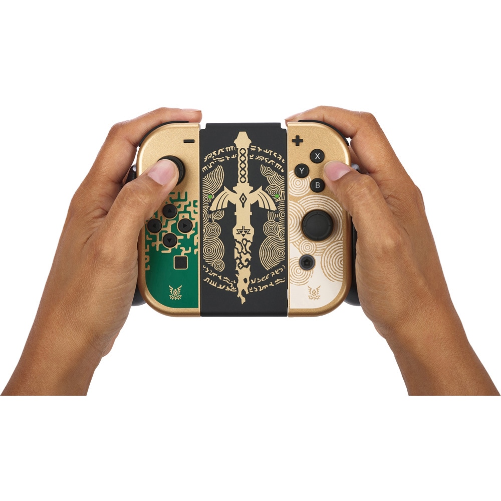 Suport controller Joy-Con POWERA Comfort Grip Decayed Master Sword NSAC0272-01, negru