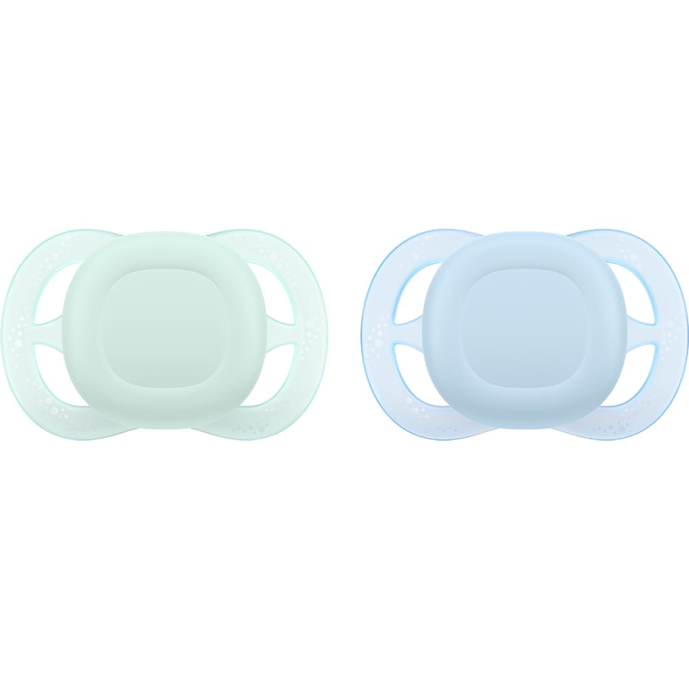 Suzeta PHILIPS AVENT Ultra Start SCF075/02, 0 luni+, 2 buc, albastru-verde