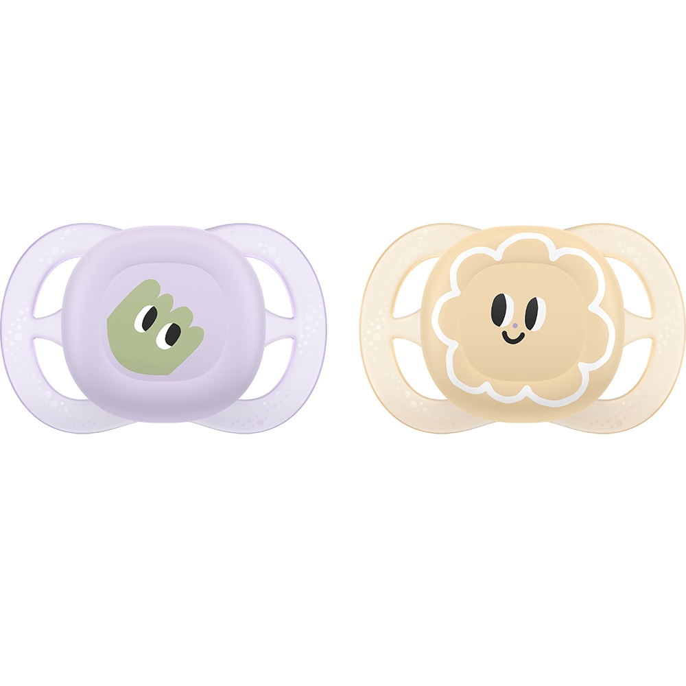 Suzeta PHILIPS AVENT Ultra Start SCF075/03, 0 luni+, 2 buc, multicolor