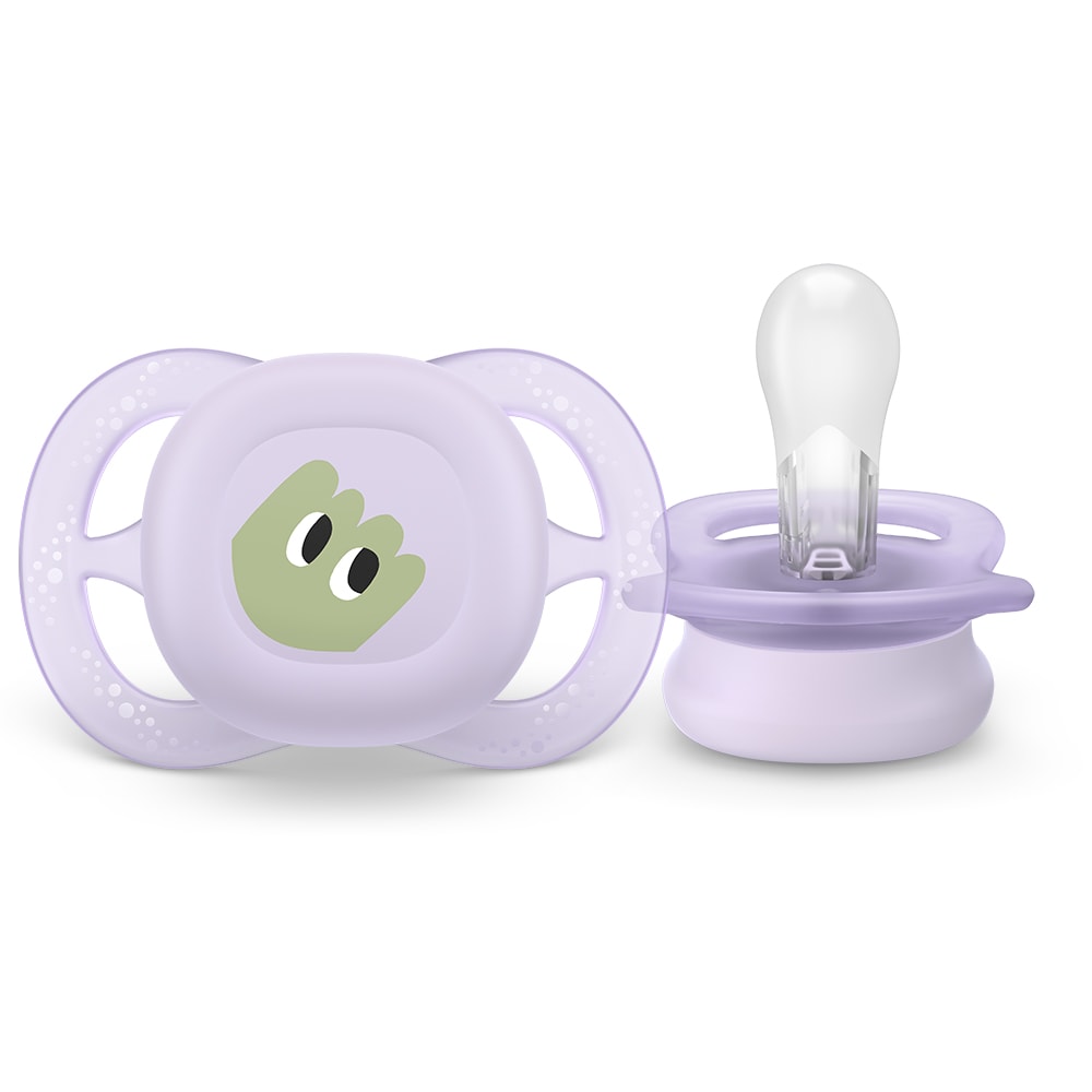Suzeta PHILIPS AVENT Ultra Start SCF075/03, 0 luni+, 2 buc, multicolor