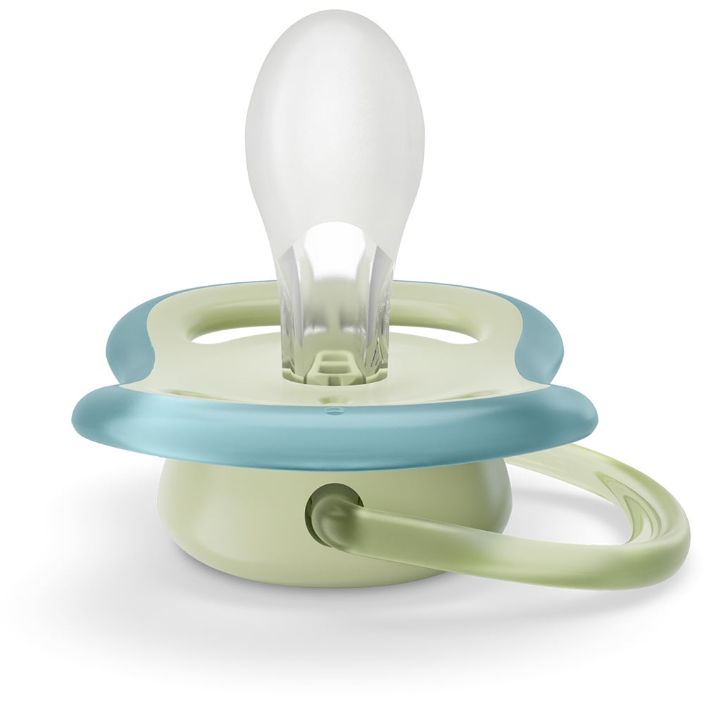 Suzeta PHILIPS AVENT Ultra Air SCF085/21, 0-6 luni, 2 buc, albastru-verde