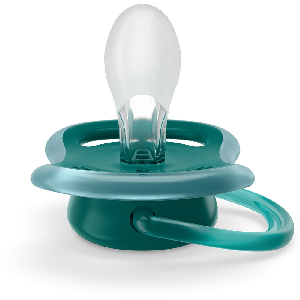 Suzeta PHILIPS AVENT Ultra Air SCF085/31, 6-18 luni, 2 buc, verde-albastru