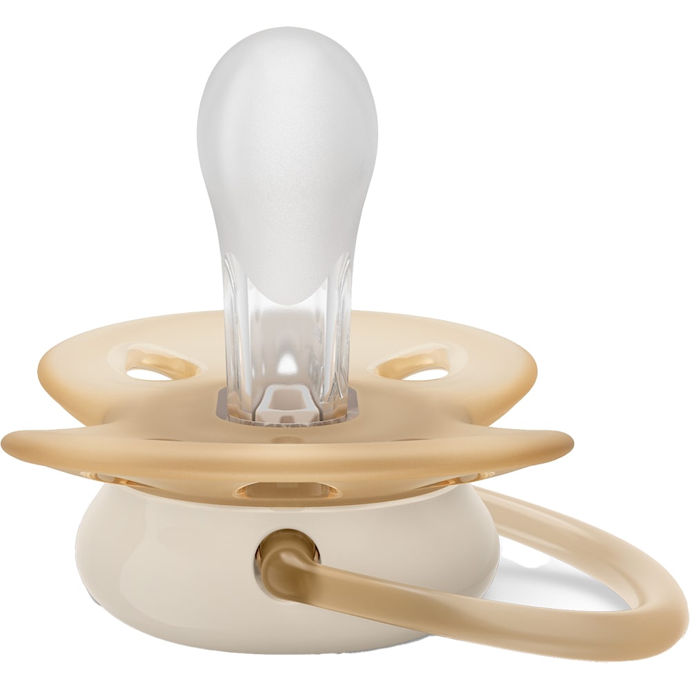 Suzeta PHILIPS AVENT Ultra Soft SCF091/05, 0-6 luni, 2 buc, verde-bej