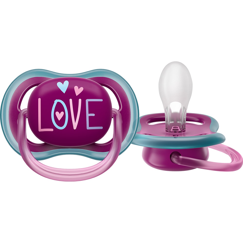 Suzeta PHILIPS AVENT Ultra Air SCF349/22, 18 luni +, 2 buc, multicolor