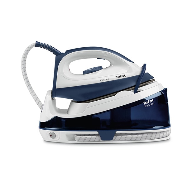 Statie de calcat TEFAL Fasteo SV6040E0, 2200W, 180g/min, 1.2l, talpa ceramica, alb-albastru