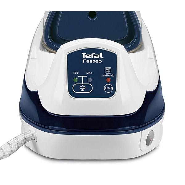 Statie de calcat TEFAL Fasteo SV6040E0, 2200W, 180g/min, 1.2l, talpa ceramica, alb-albastru