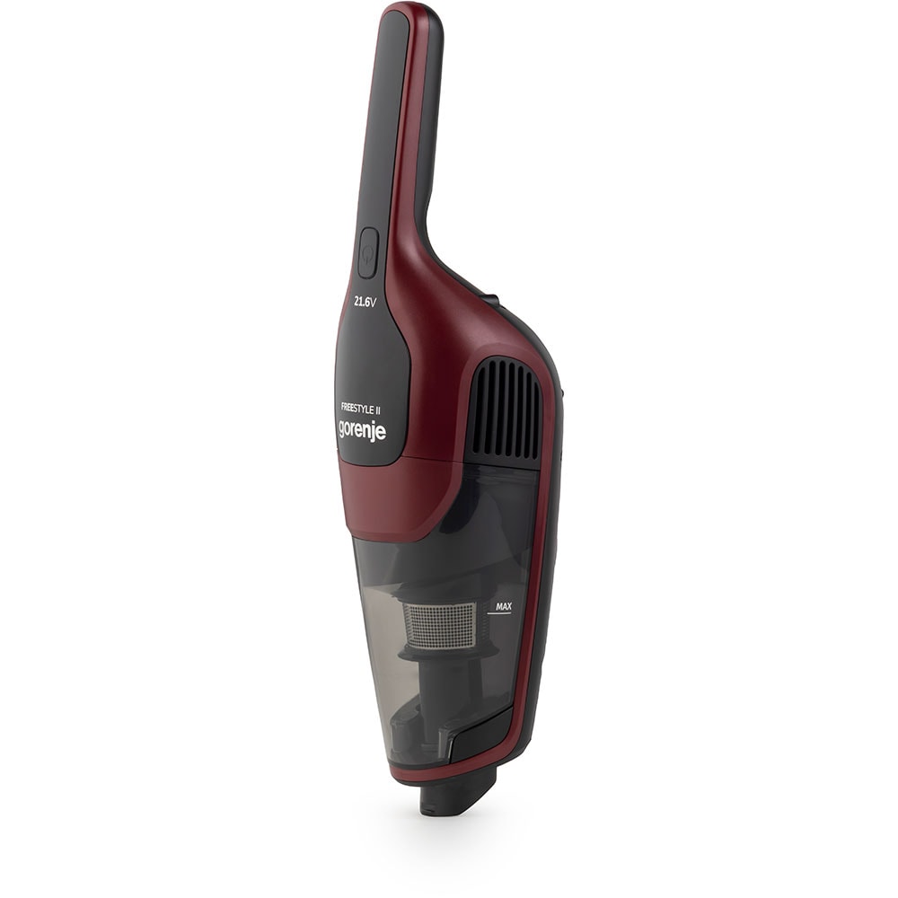 Aspirator vertical GORENJE SVC216100FSIIR, 0.5l, 21.6V, autonomie max 60 min, rosu