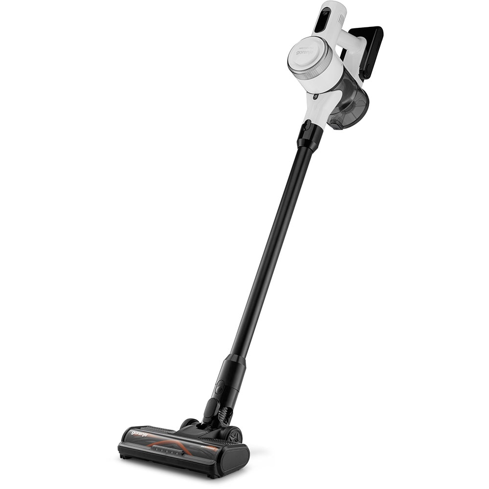 Aspirator vertical GORENJE SVC222230AEW, 0.7l, 22.2V, autonomie max 40 min, alb