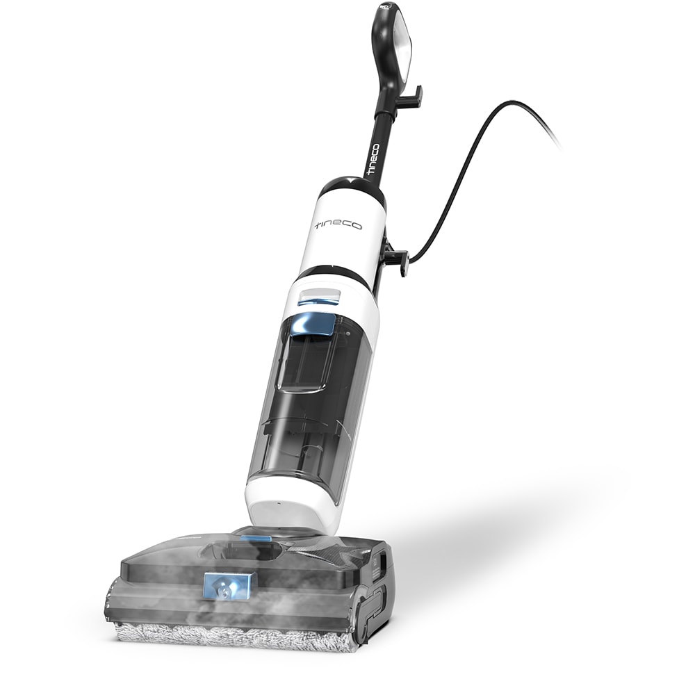 Aspirator vertical cu spalare TINECO Floor One S6 Stretch Steam Plus SW151200DE, 0.72l, 1440W, alb-negru