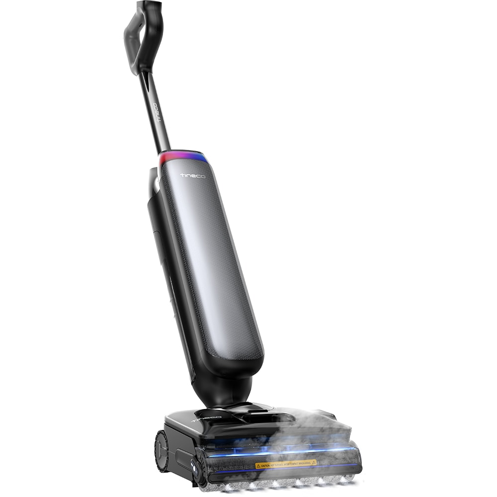 Aspirator vertical cu spalare TINECO Floor One S9 Artist Steam Pro SW200100DE, 0.75l, 25.2V, autonomie max 50 min, argintiu-negru