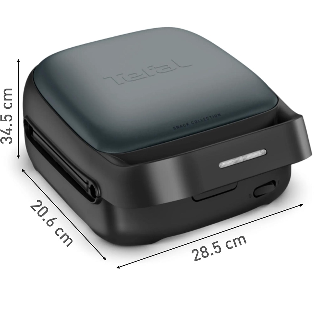 Sandwich maker TEFAL Snack Collection SW862BF0, 700W, albastru inchis-negru 