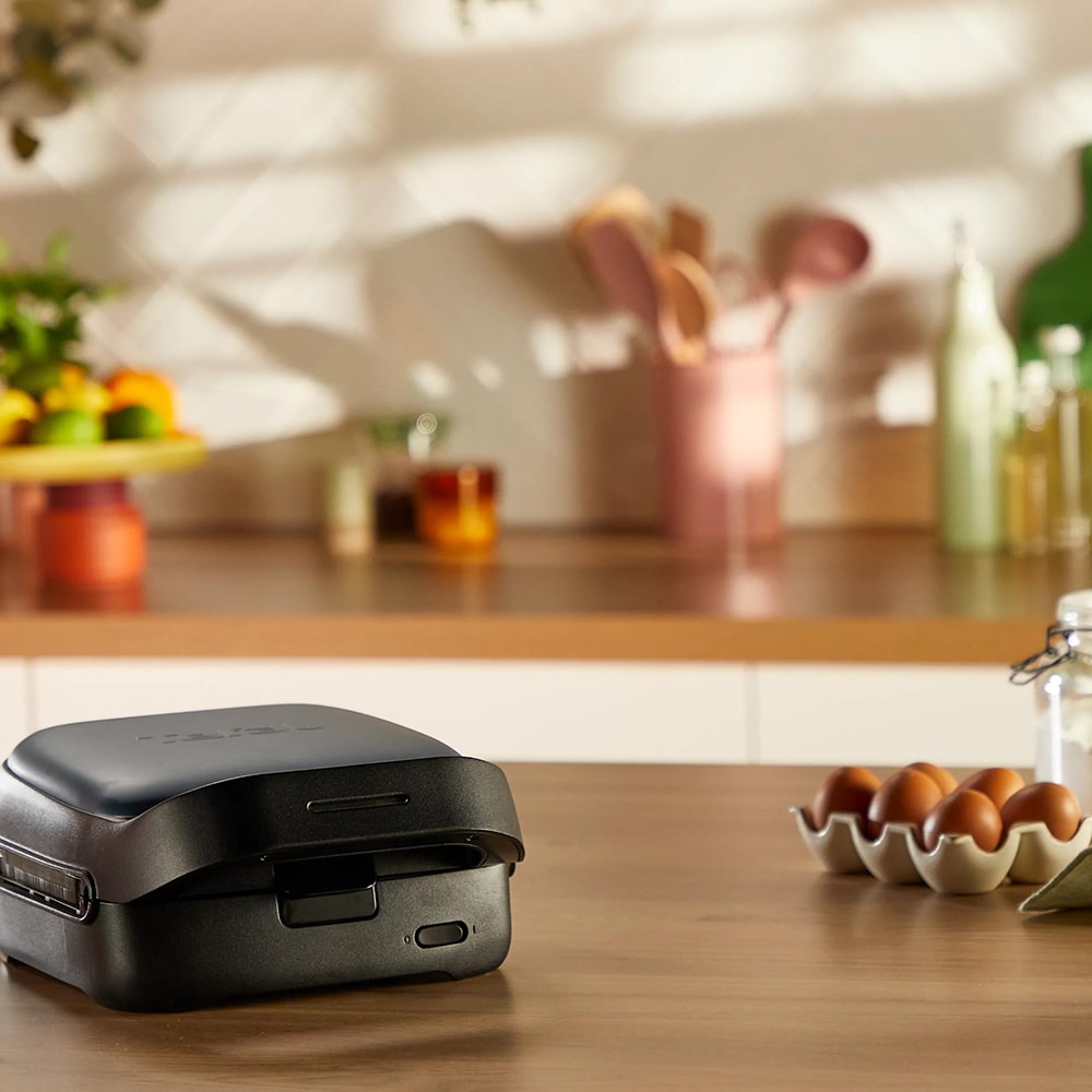 Sandwich maker TEFAL Snack Collection SW862BF0, 700W, albastru inchis-negru 
