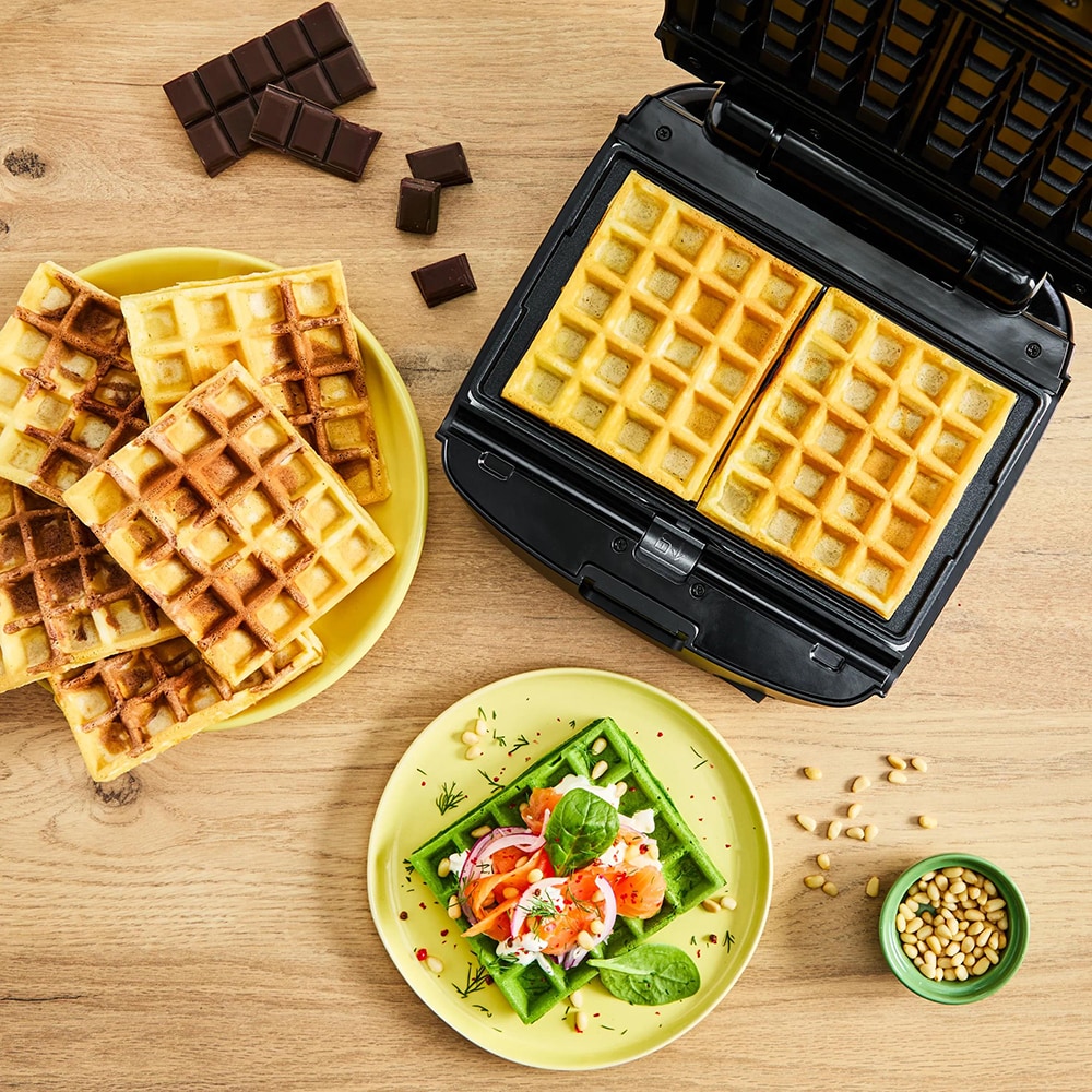 Sandwich maker TEFAL Snack Collection SW862BF0, 700W, albastru inchis-negru 