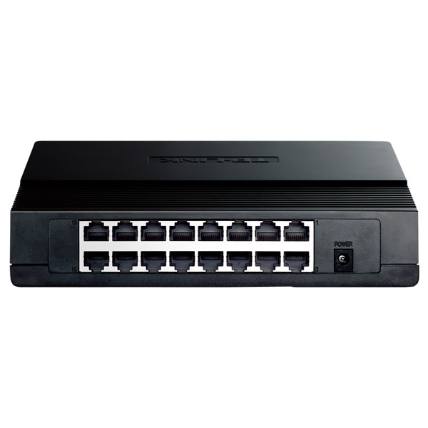 Switch TP-LINK TL-SF1016D, 16 porturi Fast Ethernet, negru
