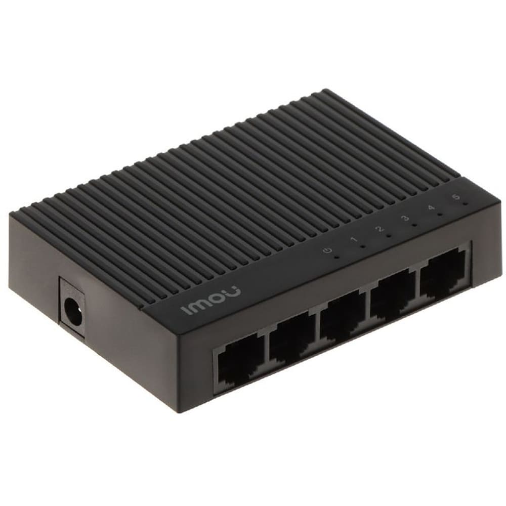 Switch IMOU SF105C, 5 porturi Fast Ethernet, negru