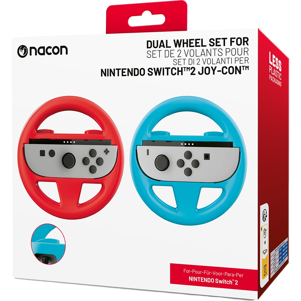 Volan Gaming NACON pentru Nintendo Switch 2 Joy-Con, albastru-rosu