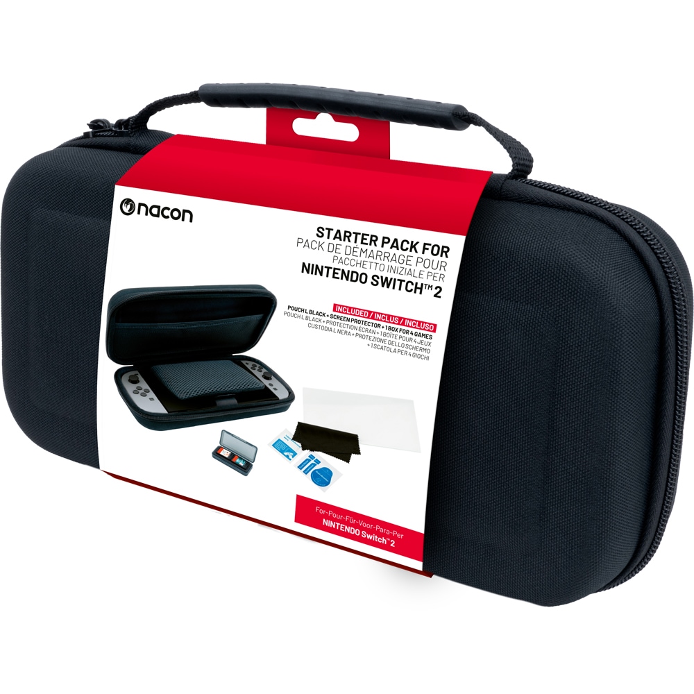 Geanta transport + Folie protectie NACON pentru Nintendo Switch 2, negru