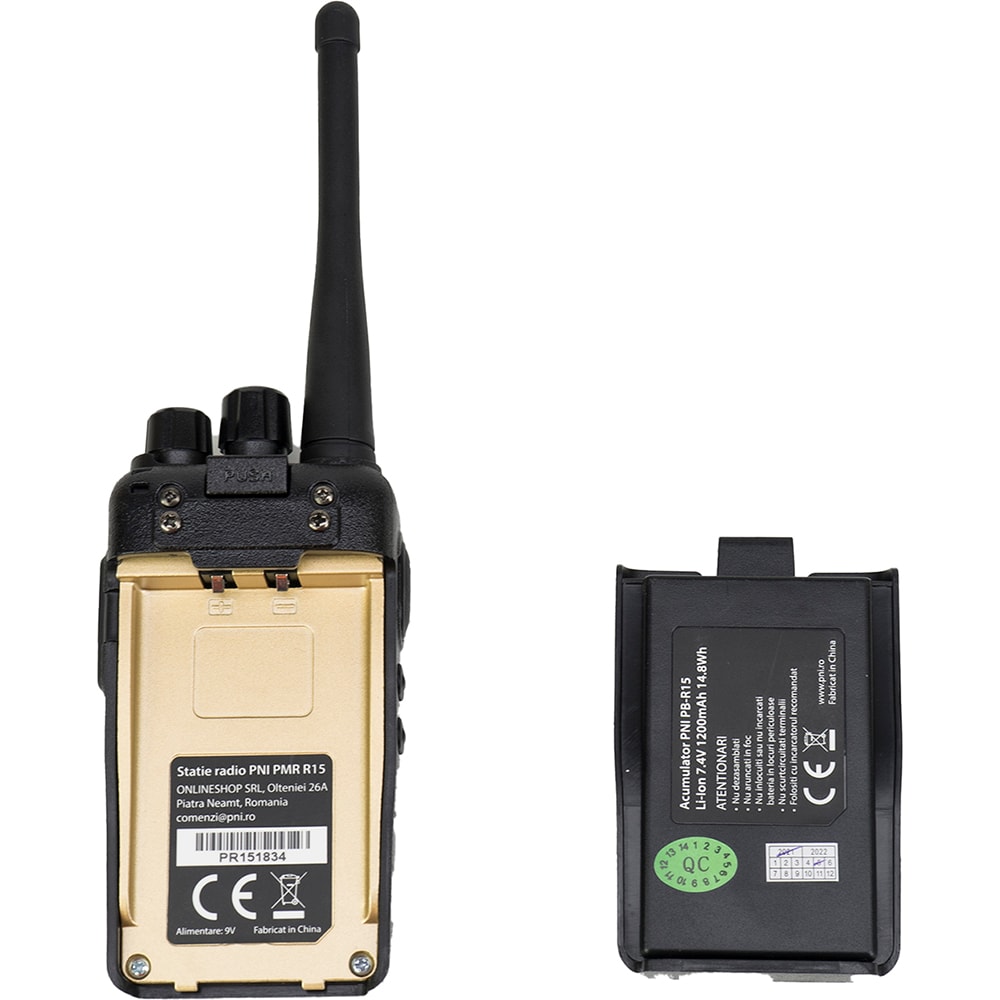 Statie emisie-receptie portabila PNI PMR R15, 0.5W, ASQ