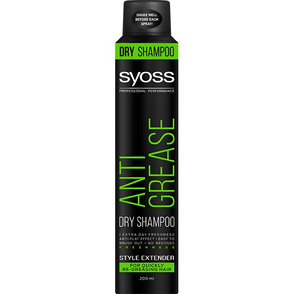 Sampon uscat SYOSS Anti Grease Dry, 200ml