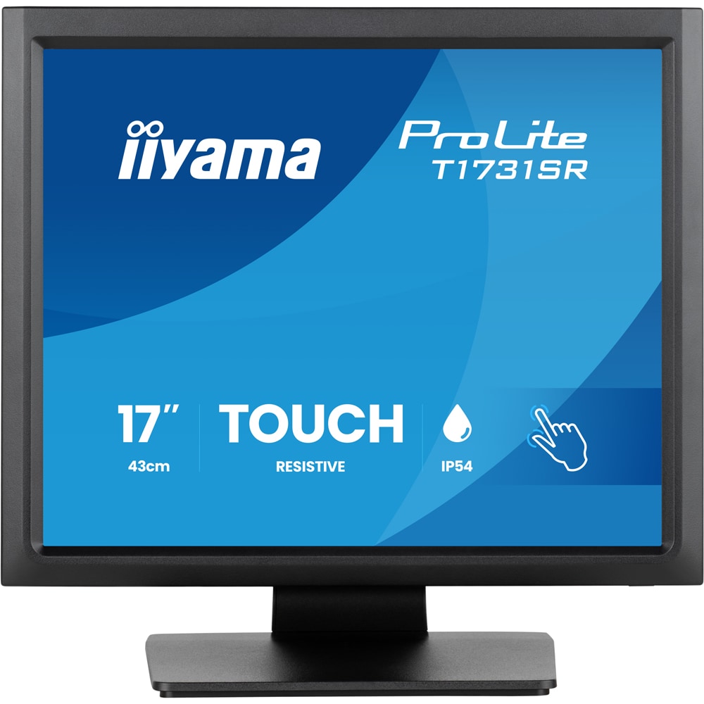 Monitor LED TN IIYAMA ProLite T1731SR-B2S, 17", Touch , SXGA, 75Hz, negru
