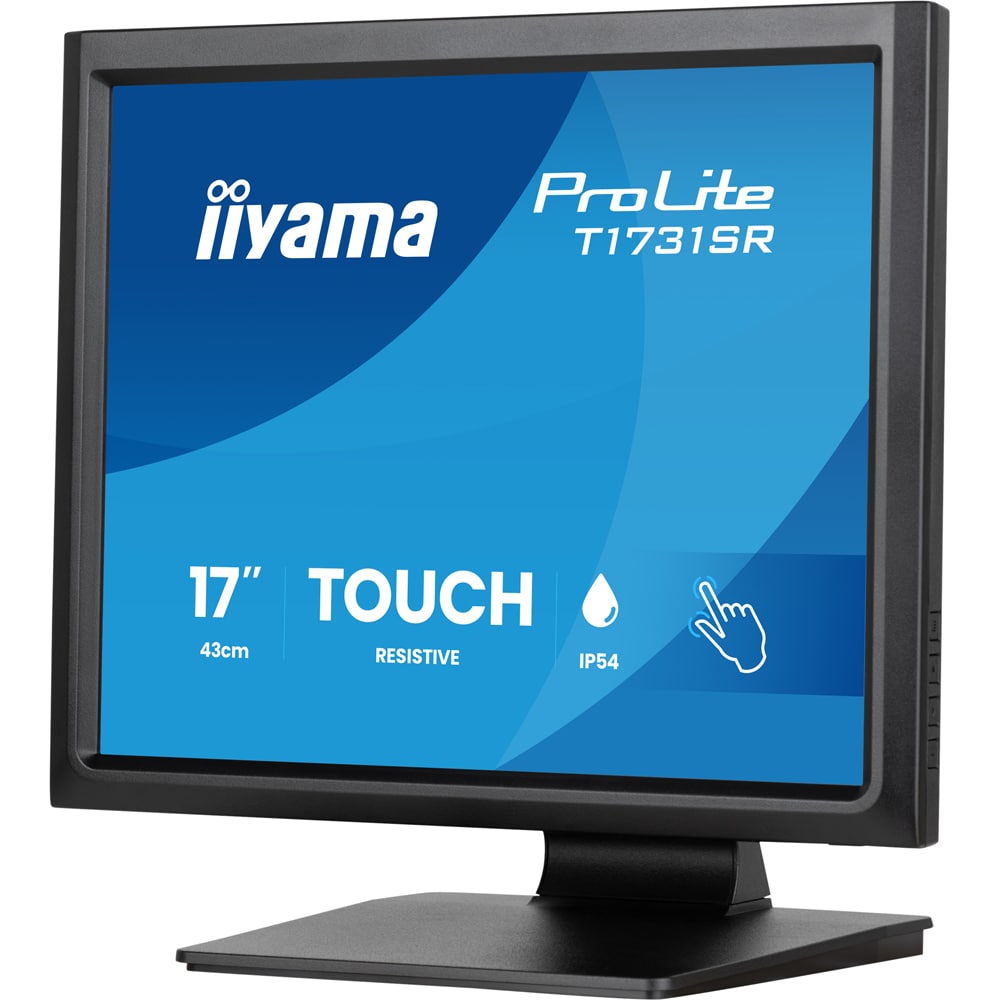 Monitor LED TN IIYAMA ProLite T1731SR-B2S, 17", Touch , SXGA, 75Hz, negru