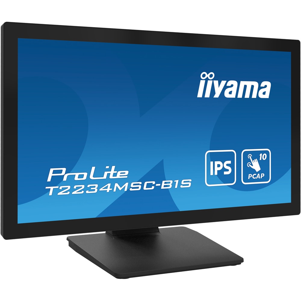 Monitor LED IPS IIYAMA ProLite T2234MSC-B1S, 21.5", Touch, Full HD, 60Hz, negru
