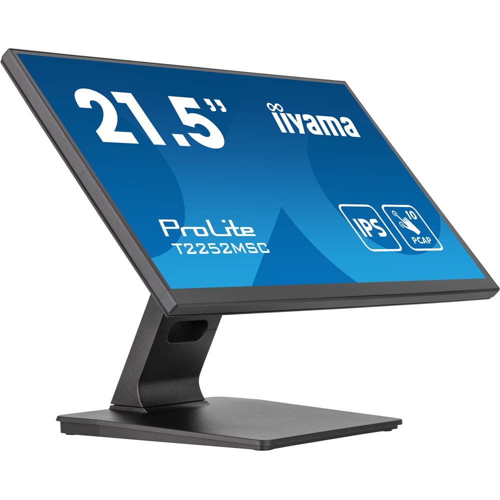 Monitor  LED IPS IIYAMA ProLite T2252MSC-B2, 21.5", Touch, Full HD, 60Hz, negru