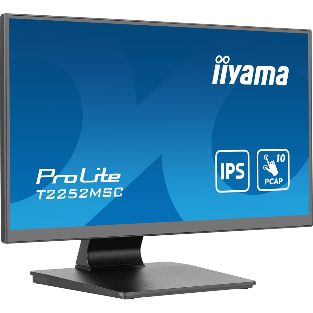 Monitor  LED IPS IIYAMA ProLite T2252MSC-B2, 21.5", Touch, Full HD, 60Hz, negru
