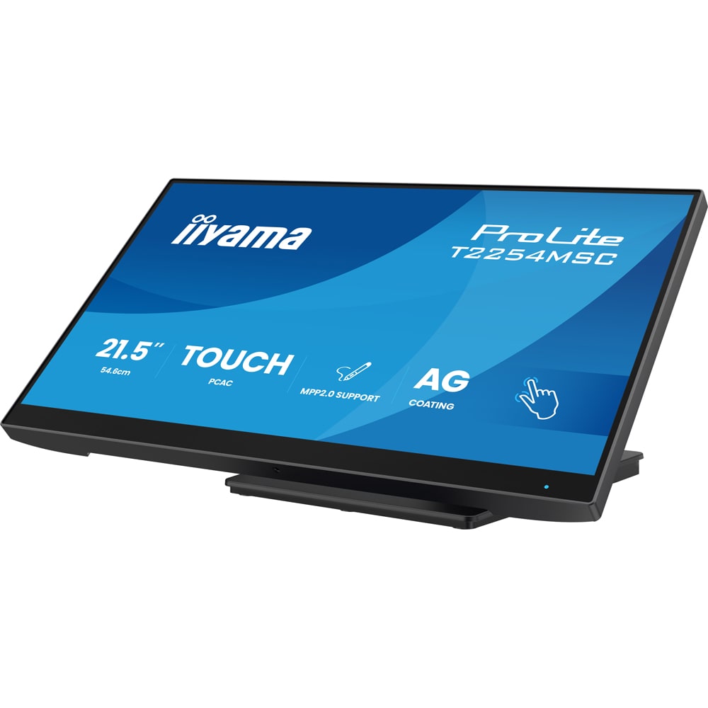 Monitor  LED IPS IIYAMA ProLite T2254MSC-B2AG, 21.5", Touch, Full HD, 100Hz, negru