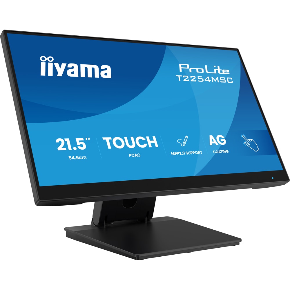 Monitor  LED IPS IIYAMA ProLite T2254MSC-B2AG, 21.5", Touch, Full HD, 100Hz, negru