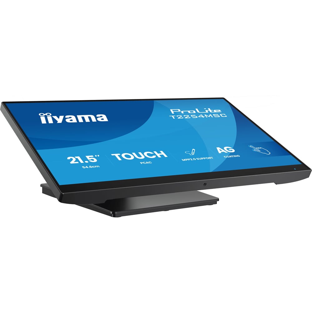 Monitor  LED IPS IIYAMA ProLite T2254MSC-B2AG, 21.5", Touch, Full HD, 100Hz, negru
