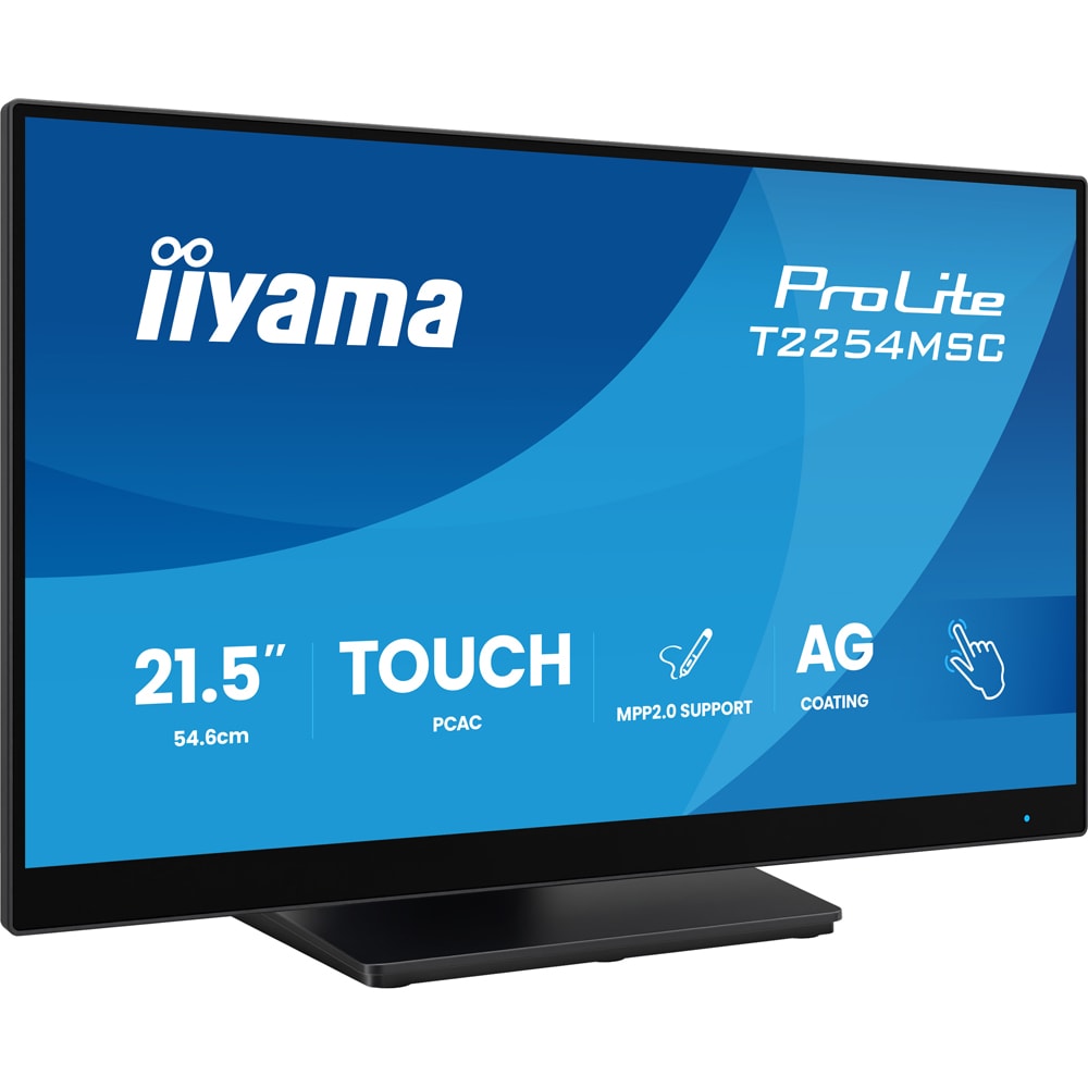 Monitor  LED IPS IIYAMA ProLite T2254MSC-B2AG, 21.5", Touch, Full HD, 100Hz, negru