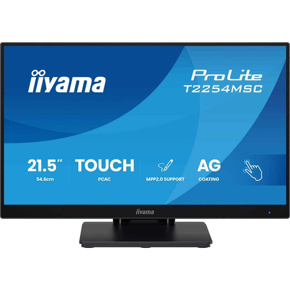 Monitor  LED IPS IIYAMA ProLite T2254MSC-B2AG, 21.5", Touch, Full HD, 100Hz, negru