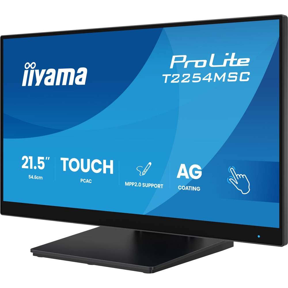 Monitor  LED IPS IIYAMA ProLite T2254MSC-B2AG, 21.5", Touch, Full HD, 100Hz, negru