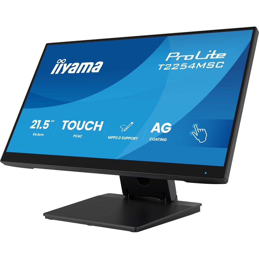 Monitor  LED IPS IIYAMA ProLite T2254MSC-B2AG, 21.5", Touch, Full HD, 100Hz, negru