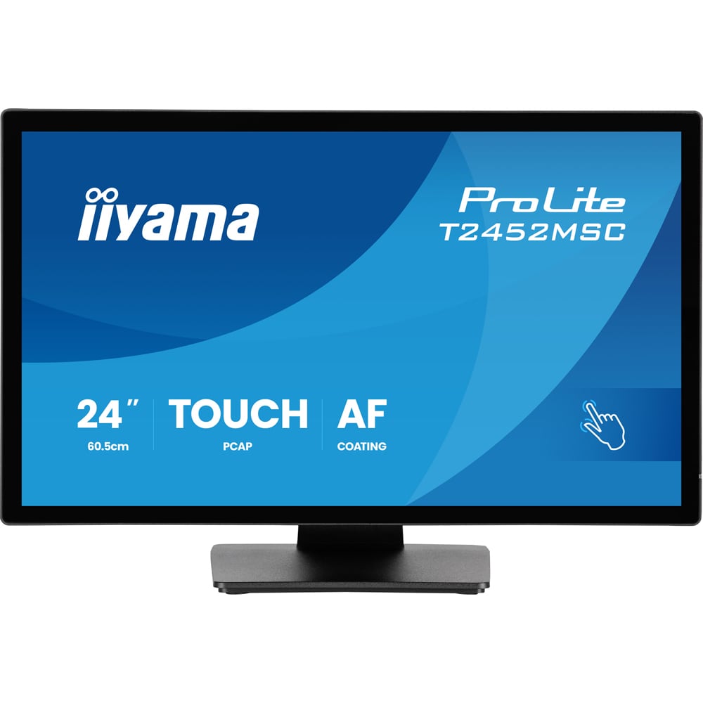 Monitor  LED IPS IIYAMA ProLite T2452MSC-B2, 24", Touch, Full HD, 120Hz, negru