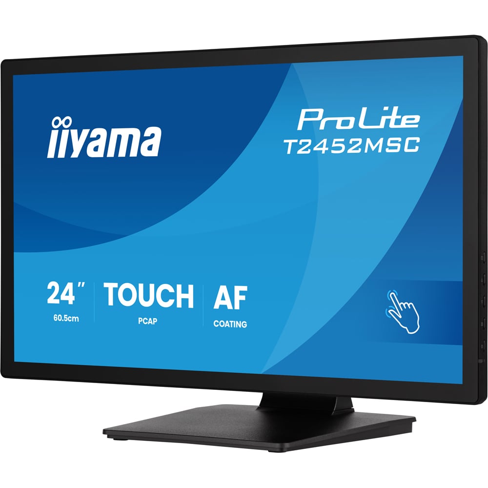 Monitor  LED IPS IIYAMA ProLite T2452MSC-B2, 24", Touch, Full HD, 120Hz, negru