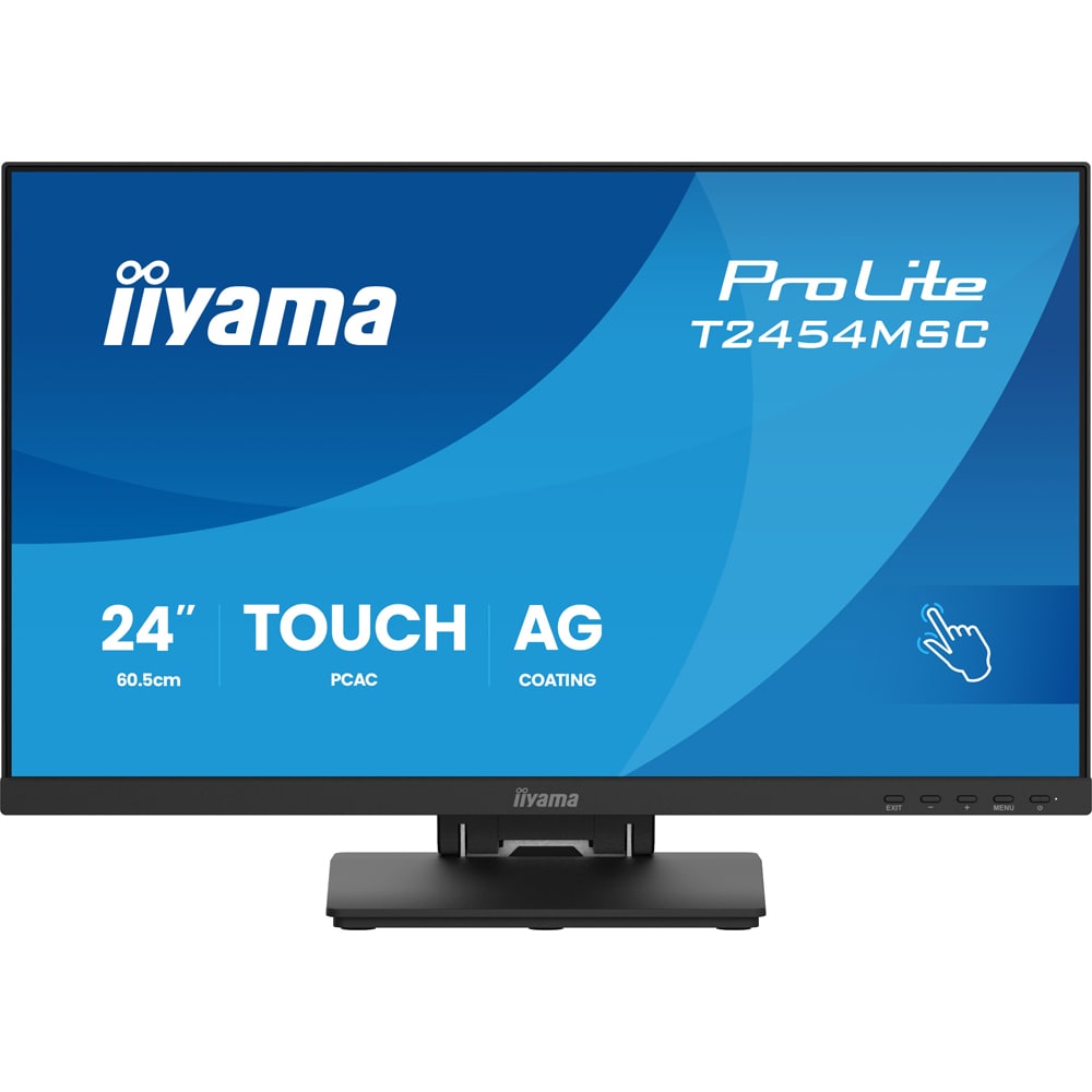 Monitor  LED IPS IIYAMA ProLite T2454MSC-B3AG, 23.8", Touch, Full HD, 83Hz, negru