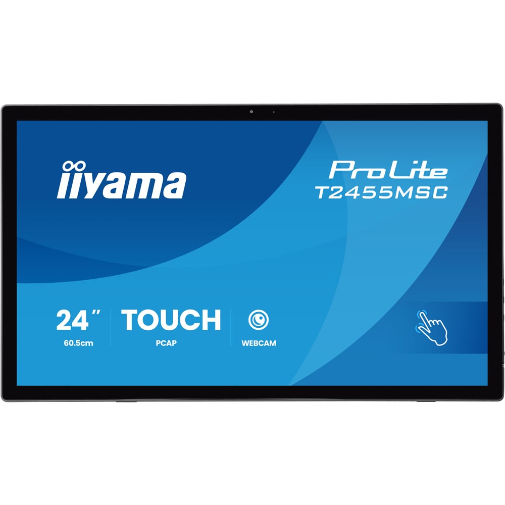 Monitor  LED IPS IIYAMA ProLite T2455MSC-B2, 23.8", Touch, Full HD, 60Hz, negru
