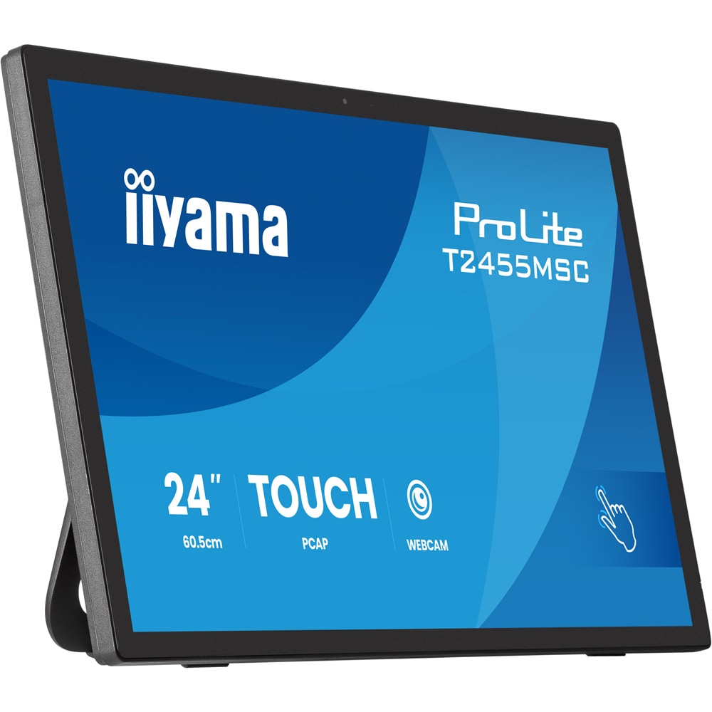 Monitor  LED IPS IIYAMA ProLite T2455MSC-B2, 23.8", Touch, Full HD, 60Hz, negru